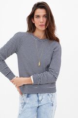 Hoss Intropia Tea. Sweatshirt &agrave;s riscas Azul