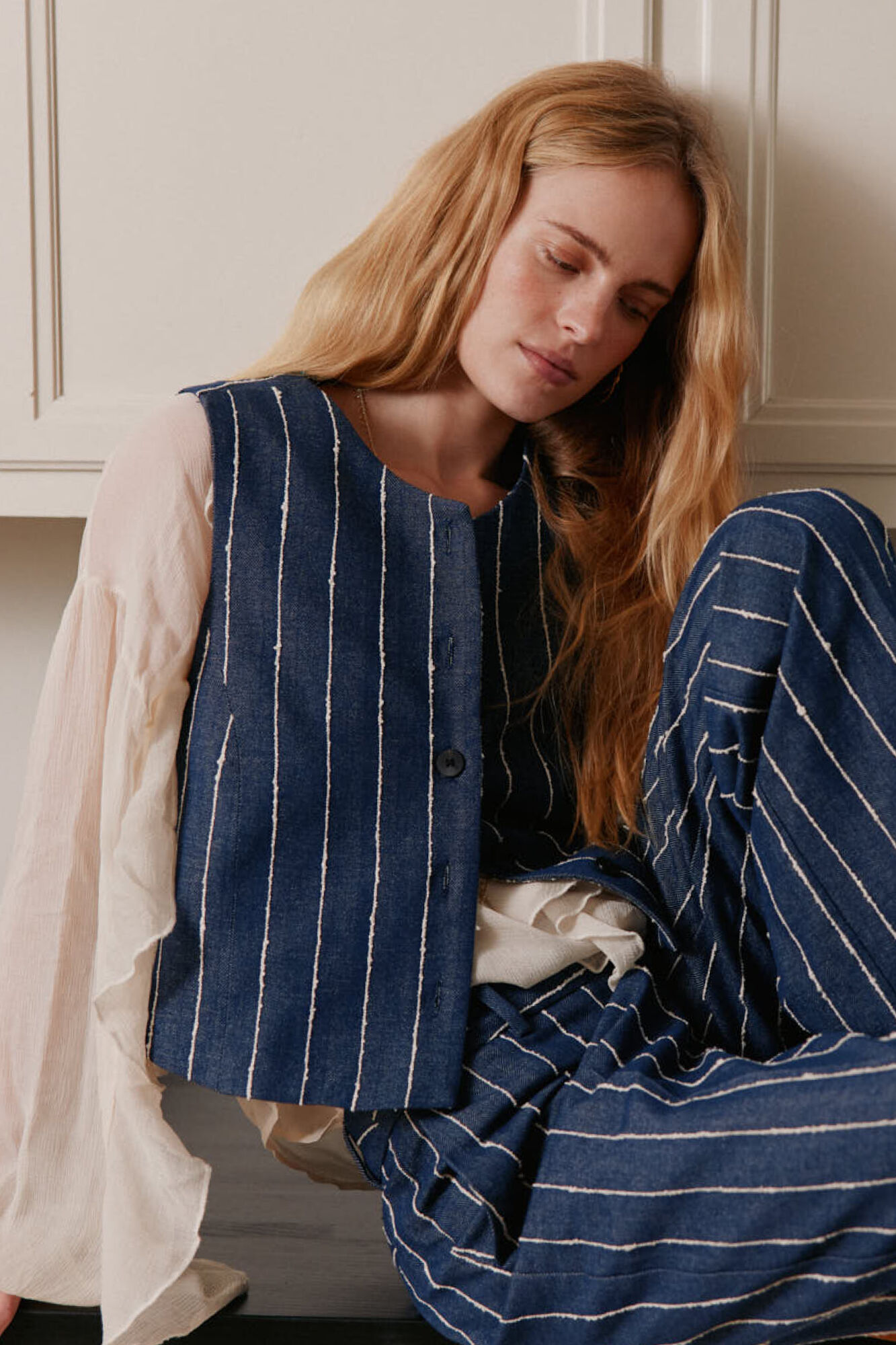 Hoss Intropia Elisa. Chaleco rayas.