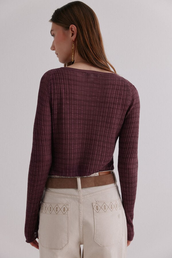 Hoss Intropia Nadine. Top estampado a rayas Lila