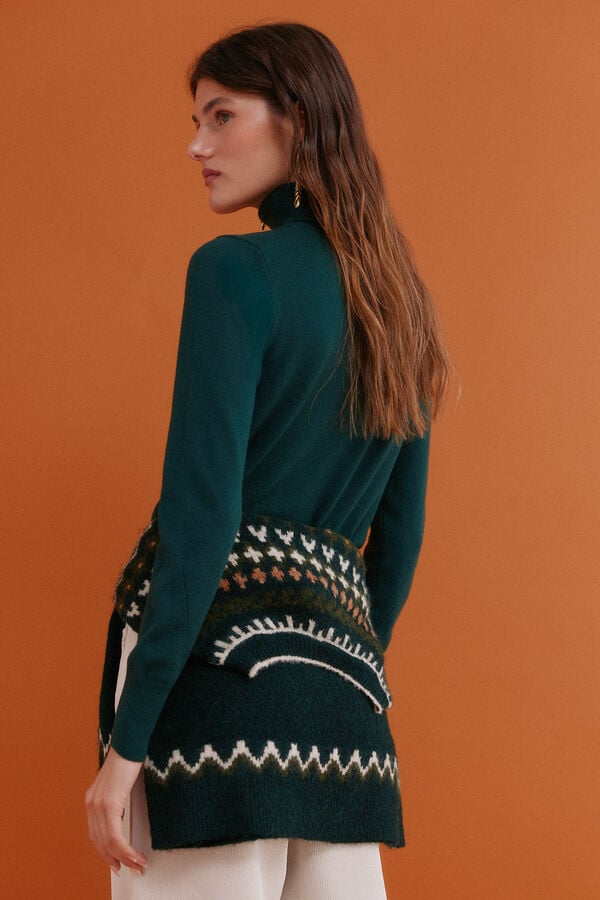 Hoss Intropia Ilse. Camisola de gola alta Verde