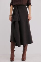 Hoss Intropia Rina. Falda a rayas Estampado Marron