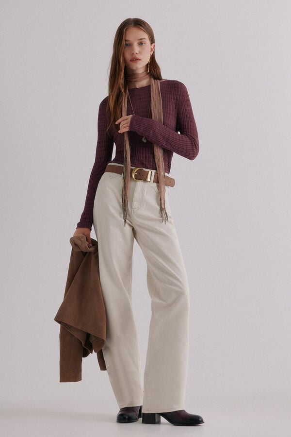 Hoss Intropia Nadine. Top estampado a rayas Lila