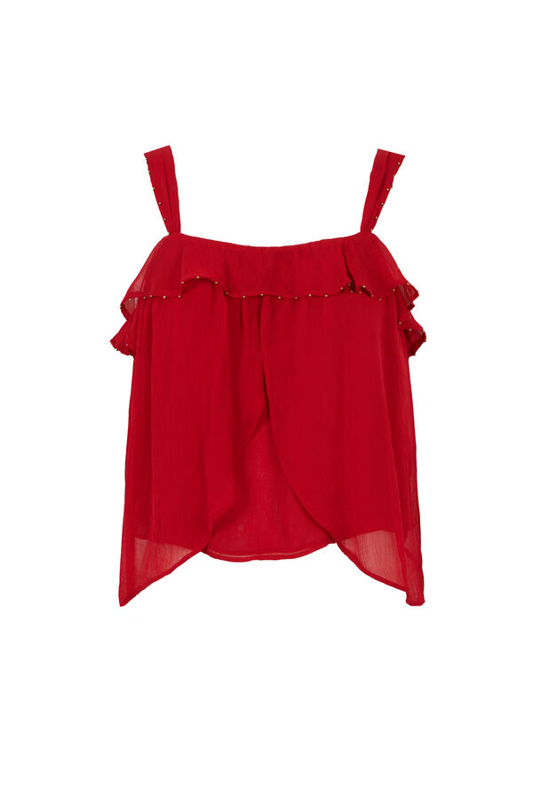 Hoss Intropia Griselda. Top fluido rojo