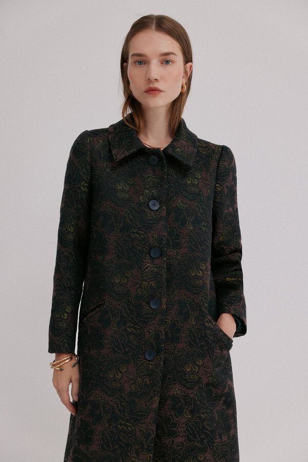 Hoss Intropia Fiorella. Sobrecasaca jacquard Cinzento