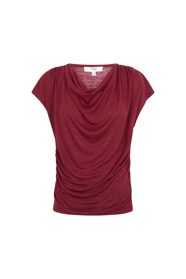Hoss Intropia Mia. Camiseta drapeada Vermelho