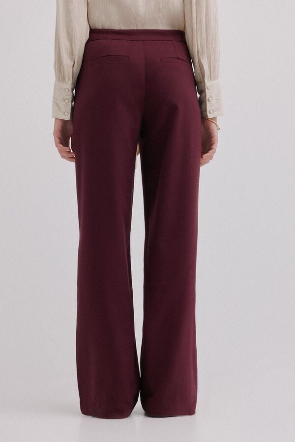 Hoss Intropia Pam. Pantalones con doble abotonadura Granate