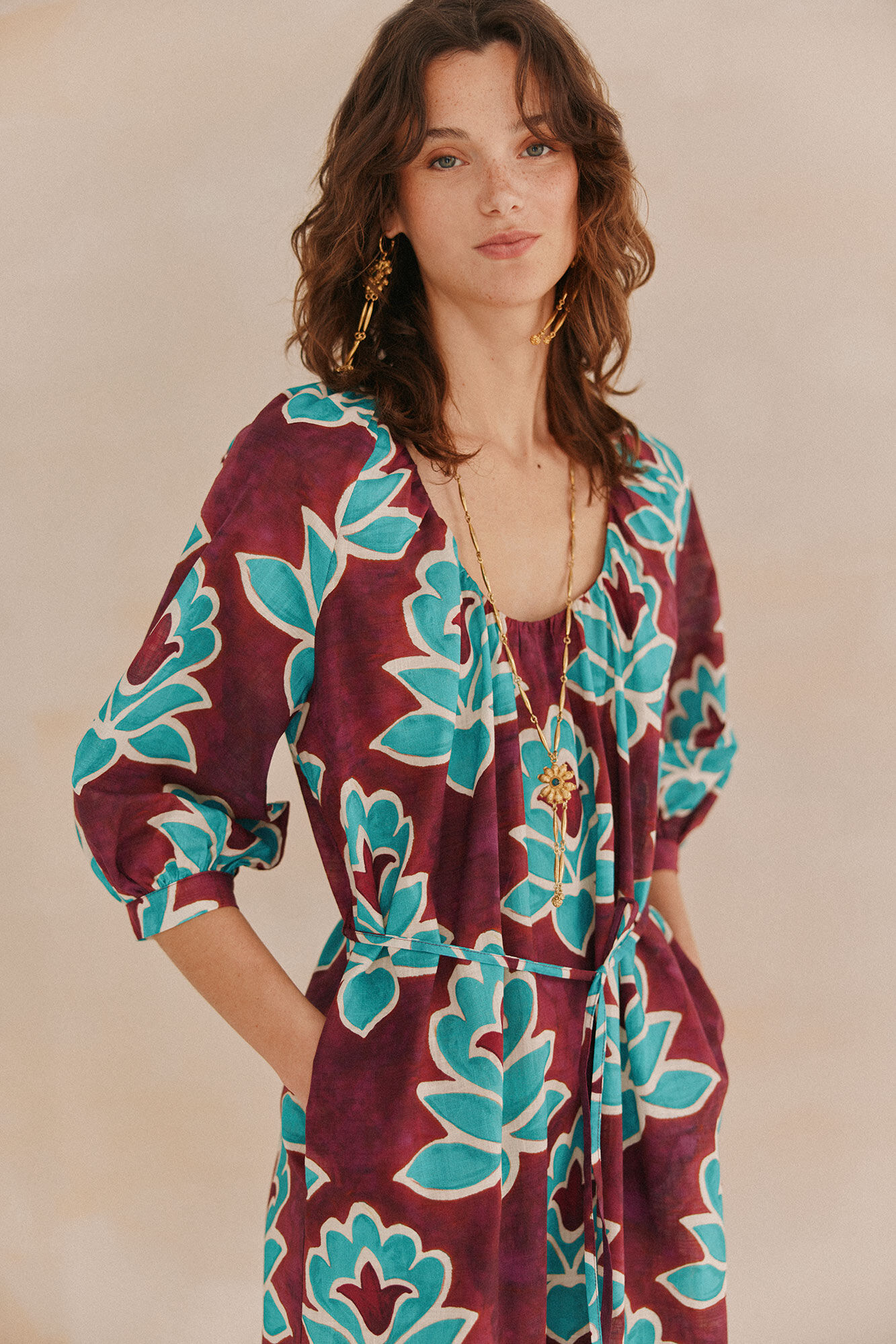 Hoss Intropia Celina. Vestido estampado.