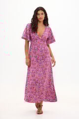 Hoss Intropia Famela. Vestido cuello pico Multicolor