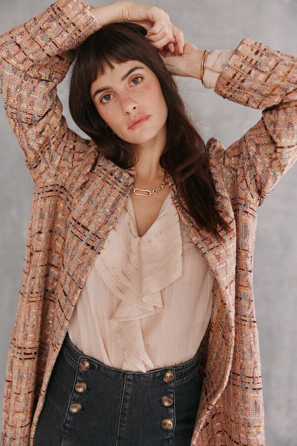 Hoss Intropia Analia. Abrigo largo fantasía Multicolor