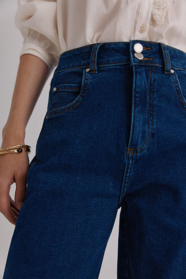 Hoss Intropia Babette. Vaqueros estructurados Azul marino