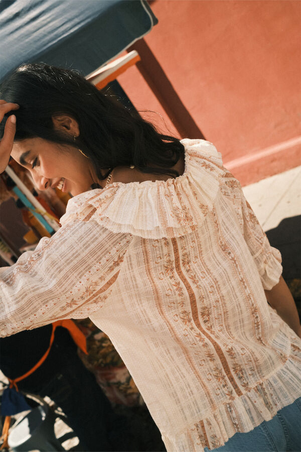 Hoss Intropia Astrid. Blusa estampada. Rosa