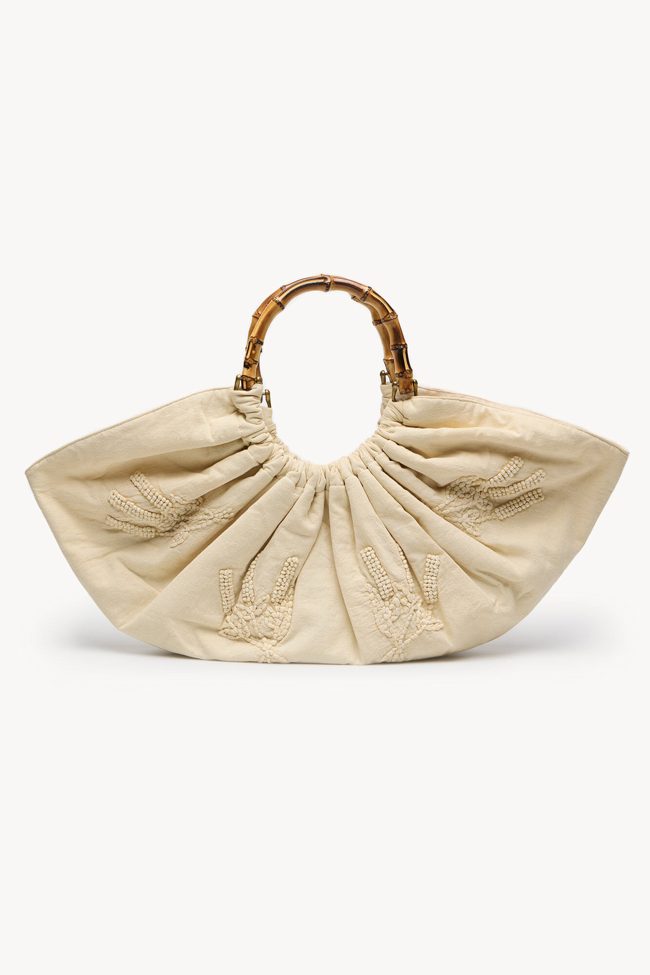 Hoss Intropia Nayeli. Bolso bordado asa bamb&uacute;