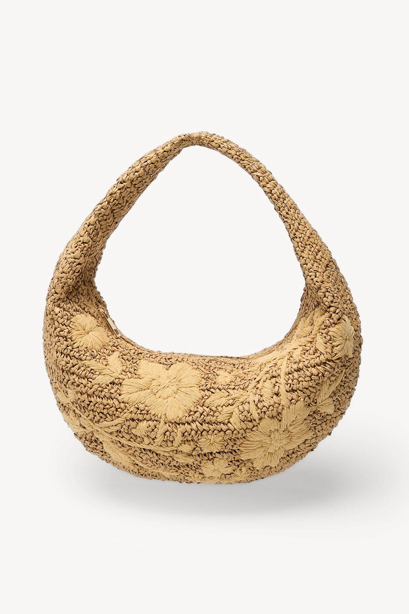 Hoss Intropia N&eacute;lida. Bolso de rafia bordado