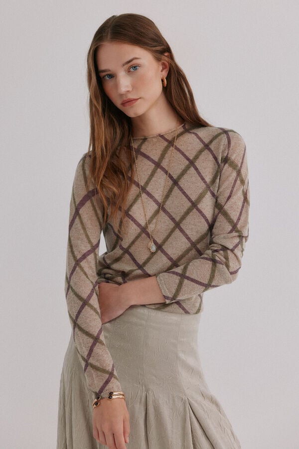 Hoss Intropia Nora. Top estampado Beige