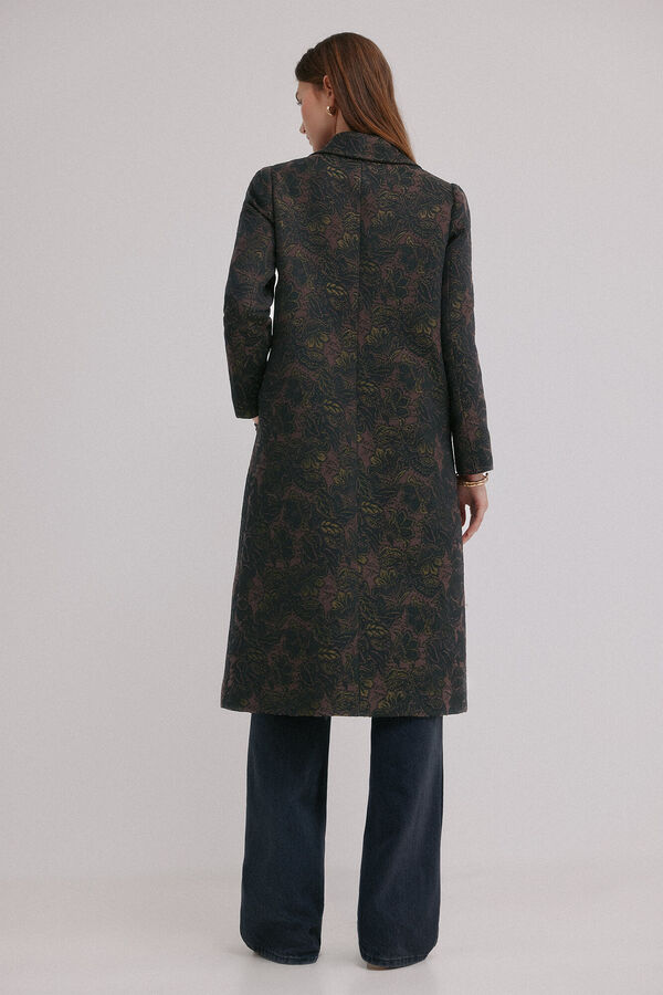 Hoss Intropia Fiorella. Sobrecasaca jacquard Cinzento