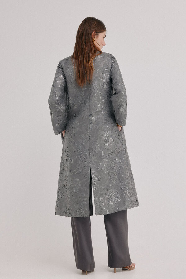 Hoss Intropia Eva. Quimono jacquard Cinzento