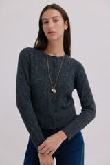 Hoss Intropia In&eacute;s. C&aacute;rdigan calado Gris