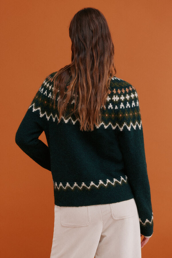 Hoss Intropia Ilma. Jersey grecas Verde