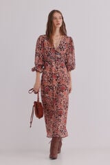Hoss Intropia Aitana. Vestido estampado Estampado Marron