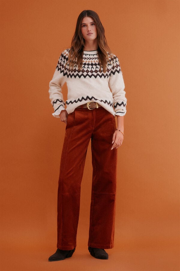 Hoss Intropia Ilma. Jersey grecas Beige