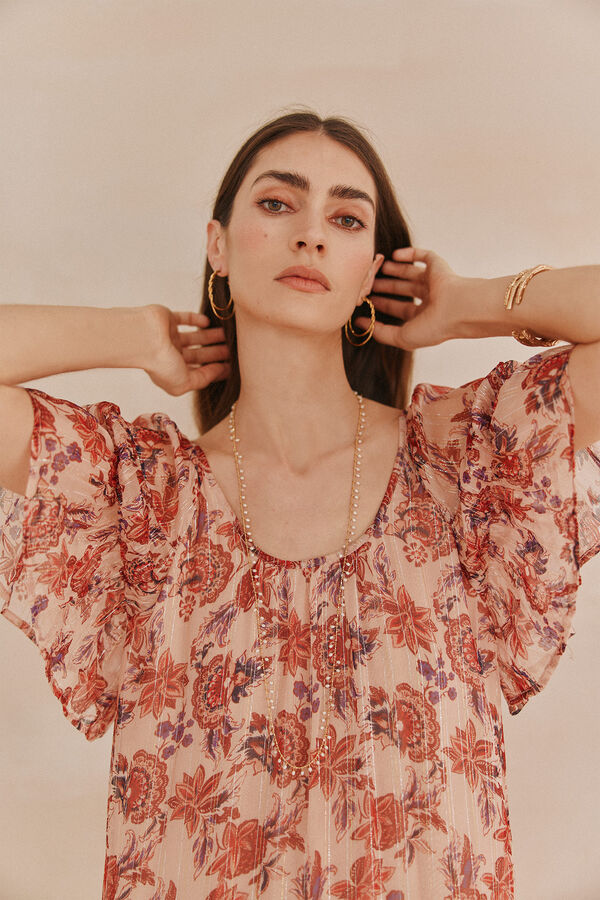 Hoss Intropia &Aacute;ria. Vestido fluido Dourado