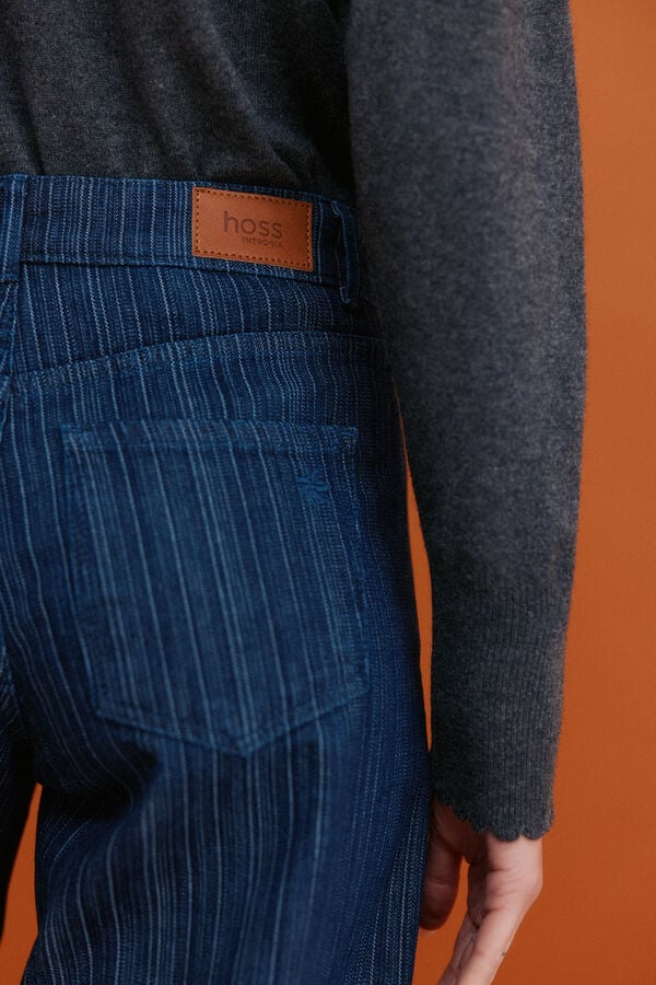 Hoss Intropia Bego&ntilde;a. Vaqueros wide leg Azul marino