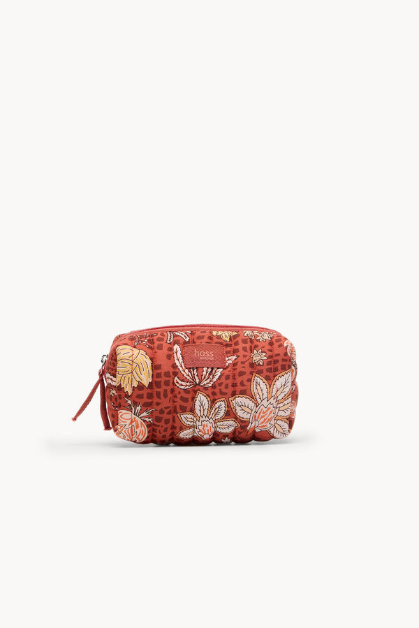Hoss Intropia Nan. Neceser algod&oacute;n estampado Rosa