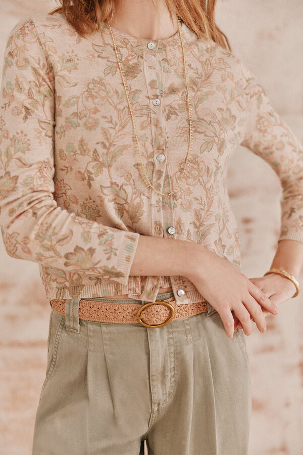 Hoss Intropia Susana. Casaco malha Ecru