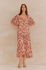 Hoss Intropia &Aacute;ria. Vestido fluido Dourado