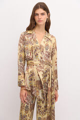 Hoss Intropia Renata. Camisa cruzada. Beige