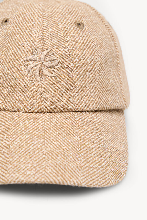 Hoss Intropia Luna. Gorra logo bordado Beige