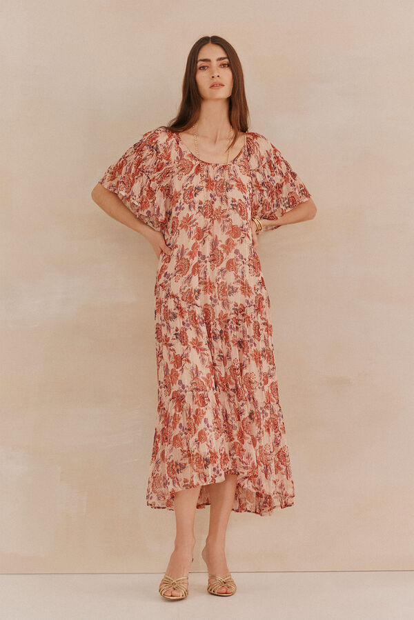 Hoss Intropia &Aacute;ria. Vestido fluido Dourado