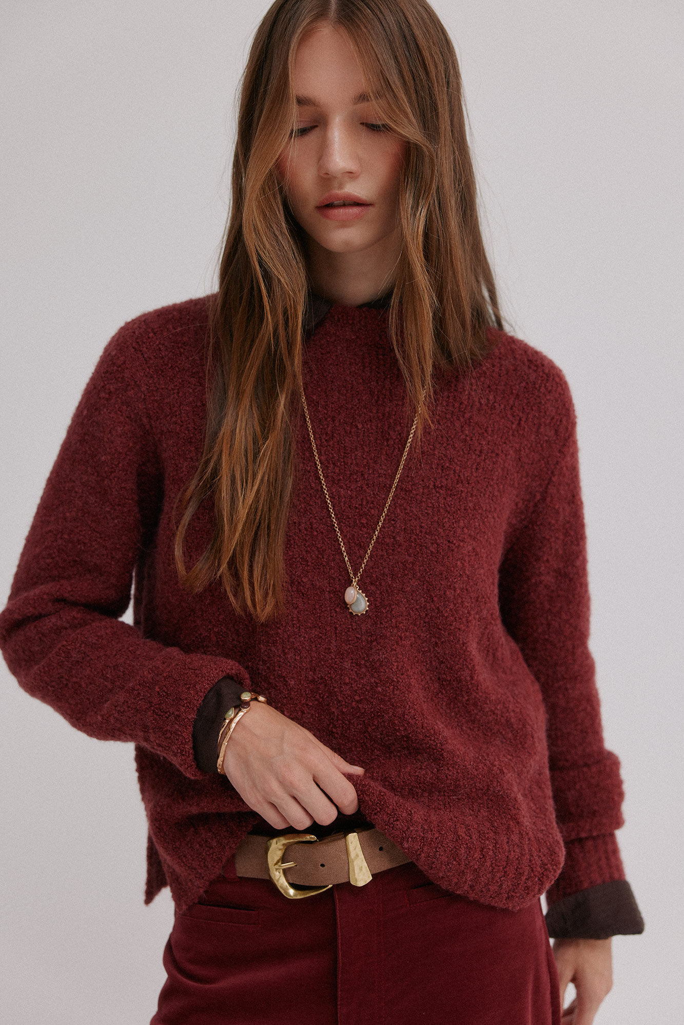 Hoss Intropia Irati. Camisola boucl&eacute;
