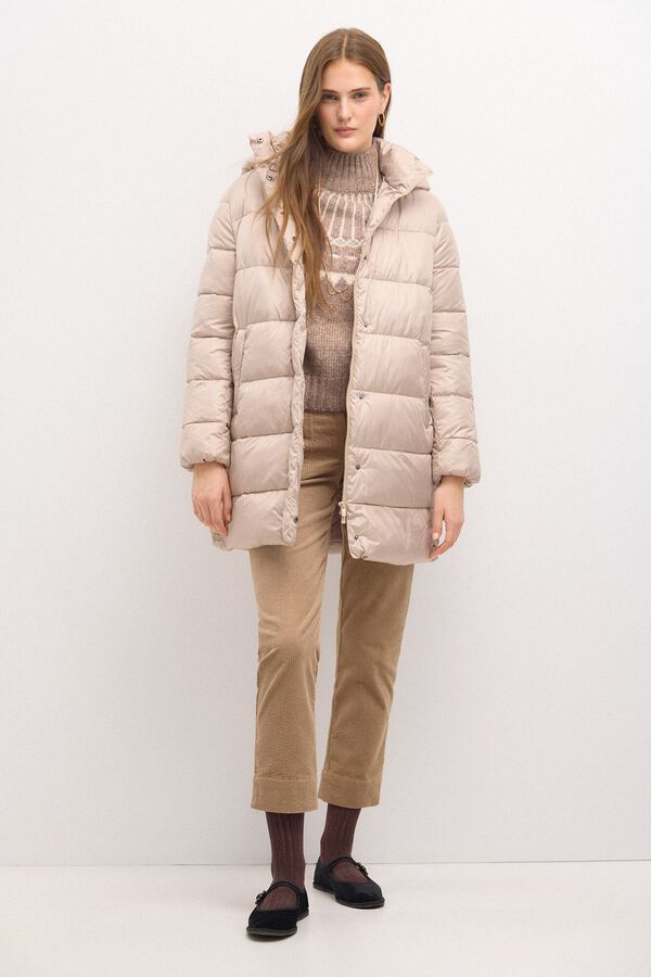 Hoss Intropia Dakota. Anoraque longo e grande Beige