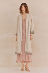 Hoss Intropia Elene. Quimono bordado Ecru