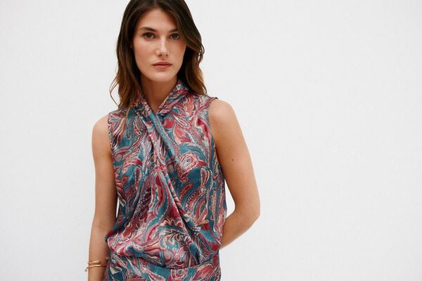 Hoss Intropia Gadea. Top halter estampado Multicolor