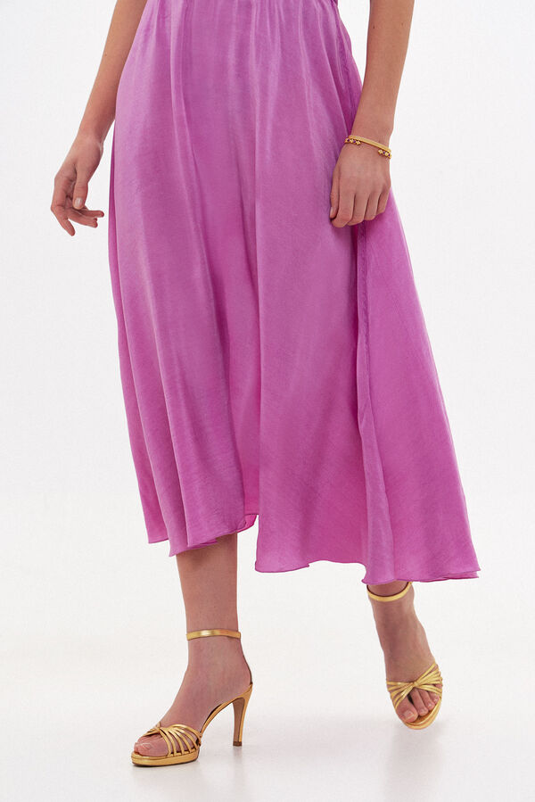 Hoss Intropia Roc&iacute;o. Saia midi com efeito lavado Subiu