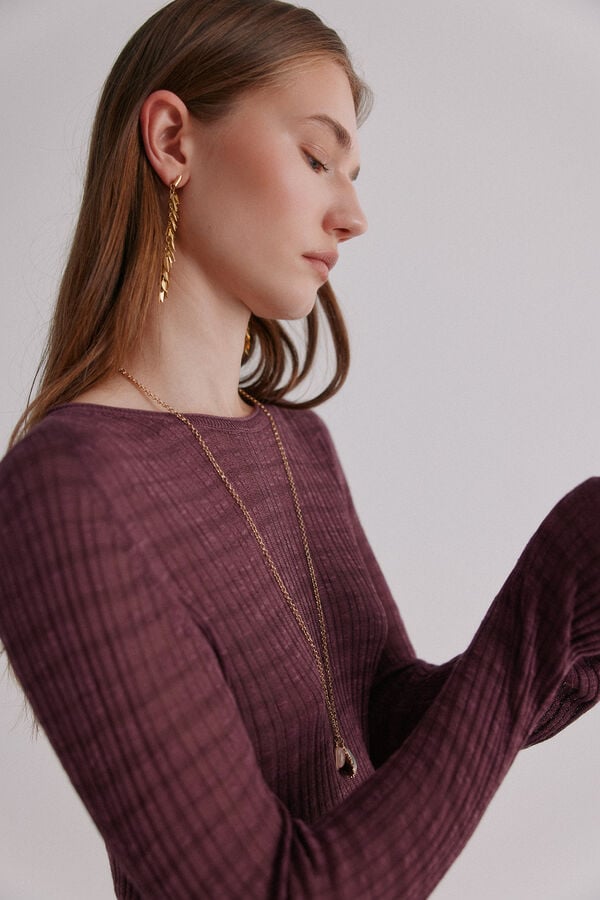 Hoss Intropia Nadine. Top estampado a rayas Lila