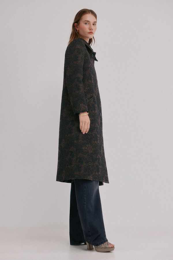 Hoss Intropia Fiorella. Sobrecasaca jacquard Cinzento