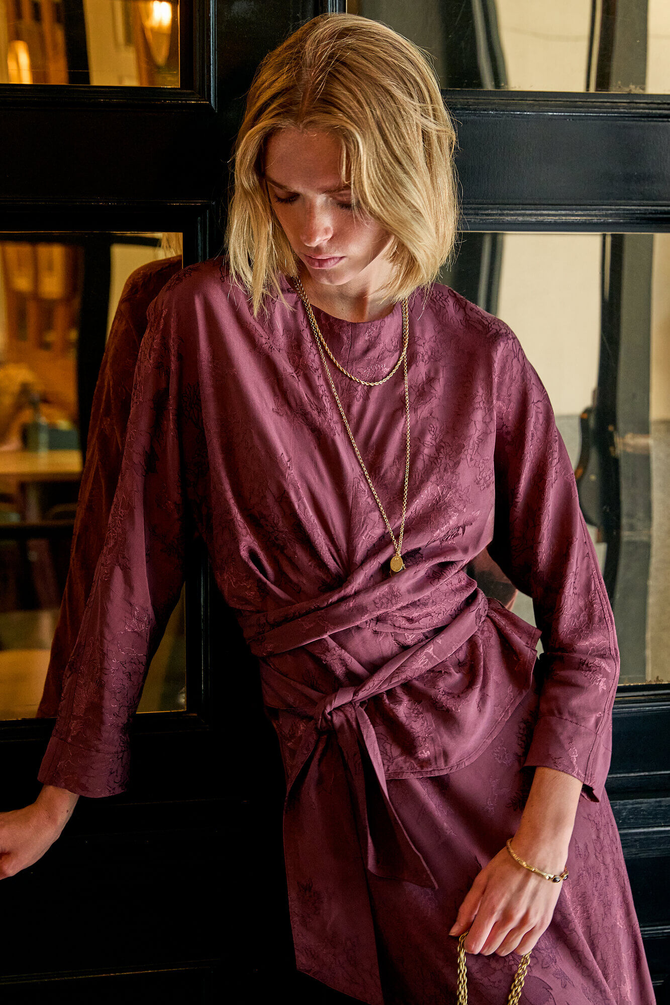 Hoss Intropia Glory. Blusa com estampado jacquard