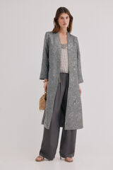 Hoss Intropia Eva. Quimono jacquard Cinzento