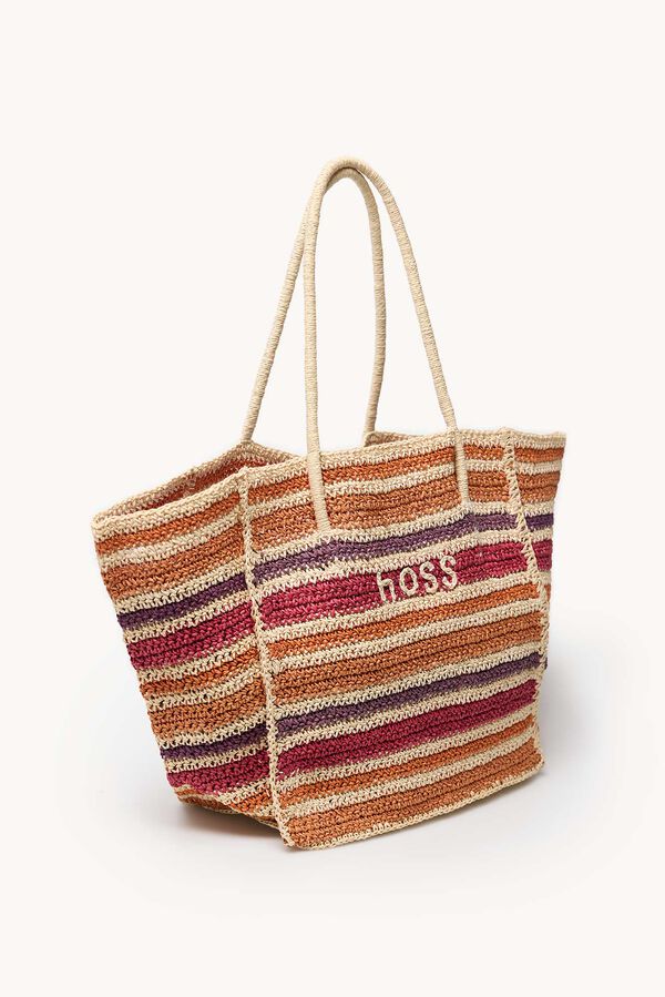 Hoss Intropia Nelba. Mala de r&aacute;fia Ecru