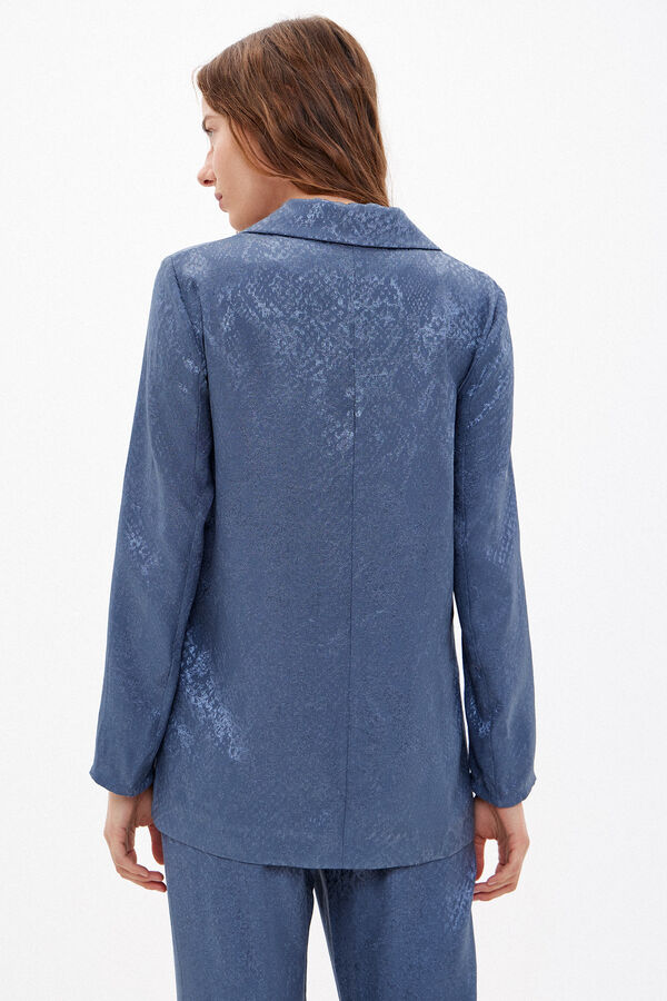Hoss Intropia Claudia. Chaqueta sastre de jacquard Azul oscuro