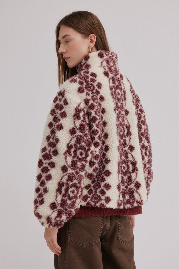 Hoss Intropia Dena. Deportiva estampada Estampado granate