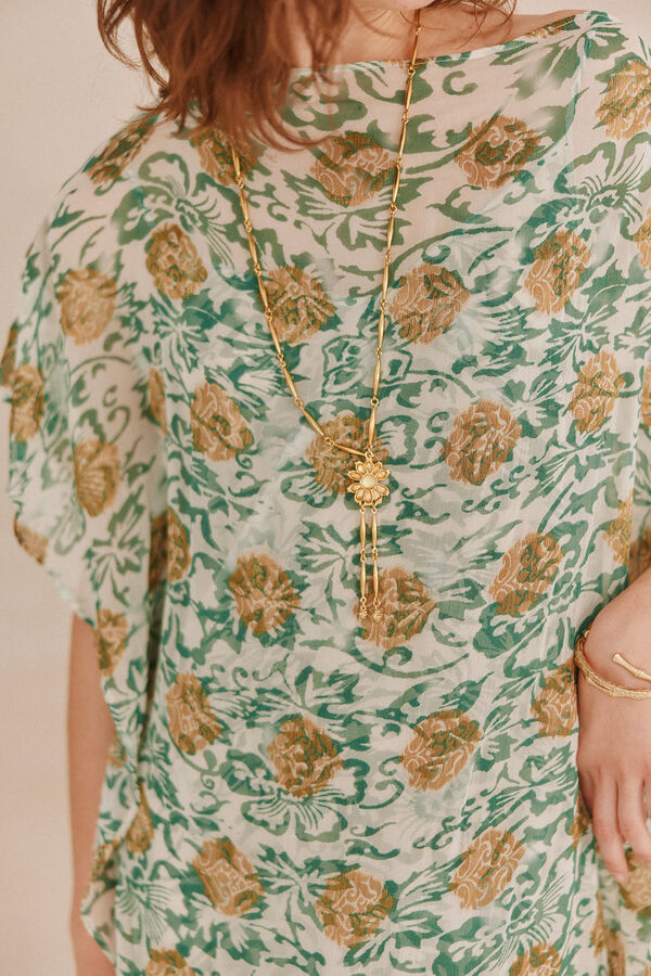 Hoss Intropia Lucille. Vestido jaquard fluido Estampado Verde