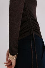 Hoss Intropia Imani. Camisola com franzidos Castanho