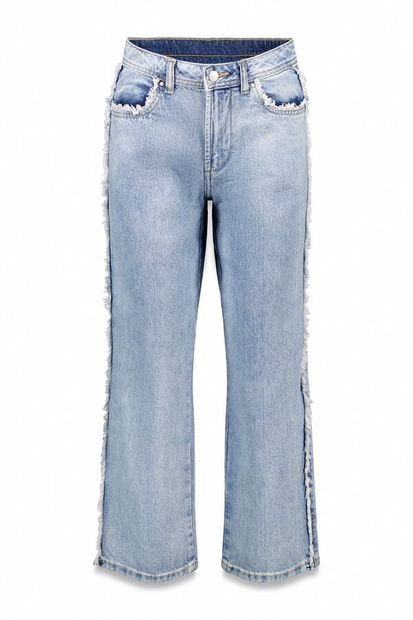 Hoss Intropia Berta. Jeans desfiado Azul