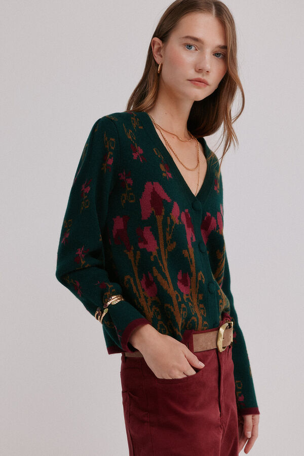 Hoss Intropia Itzel. C&aacute;rdigan jacquard Multicolor