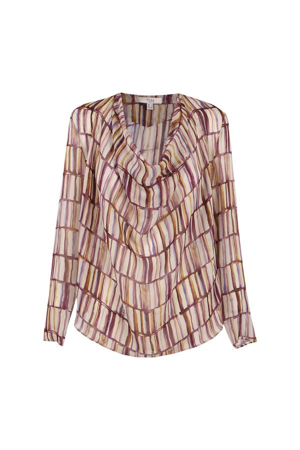 Hoss Intropia Guisselle. Blusa com decote cruzado assim&eacute;trico Multicolorido