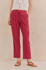 Hoss Intropia Pina. Pantalones cintur&oacute;n Morado